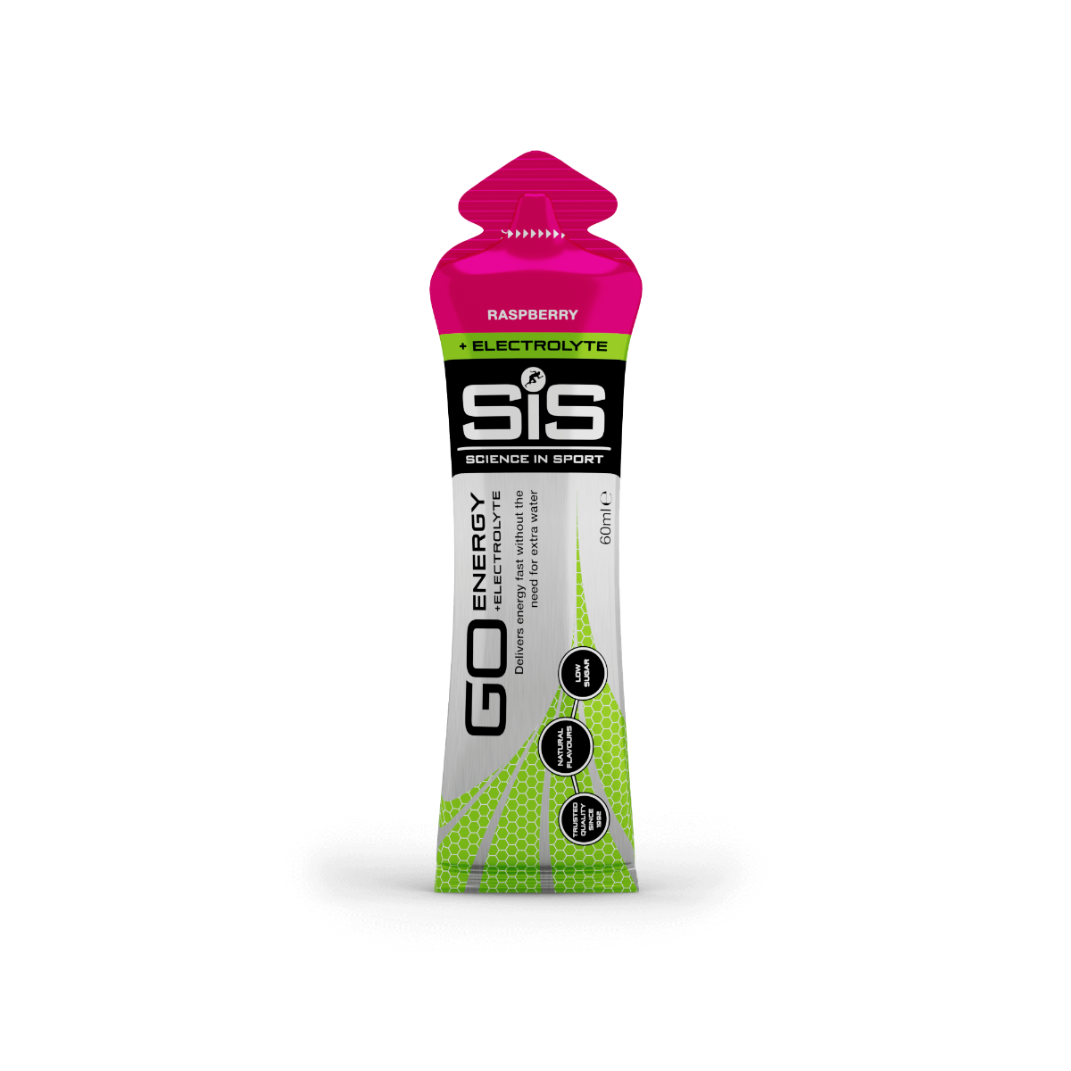 SiS GO Energy + Electrolyte Gels – Raspberry Box of 30